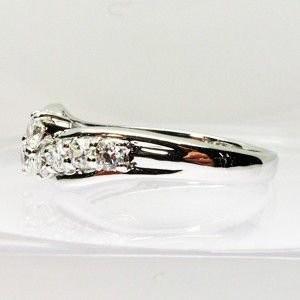 リング ダイヤモンド 0.50ct Pt900 プラチナ フラワー 花 指輪 父の日の画像