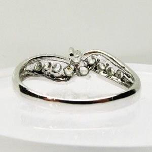 リング ダイヤモンド 0.50ct Pt900 プラチナ フラワー 花 指輪 父の日の画像