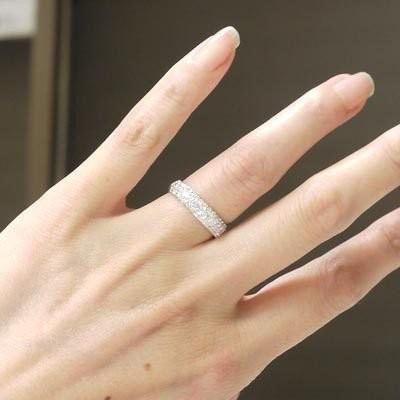 リング レディース パヴェリング エタニティリング 1.00ct 