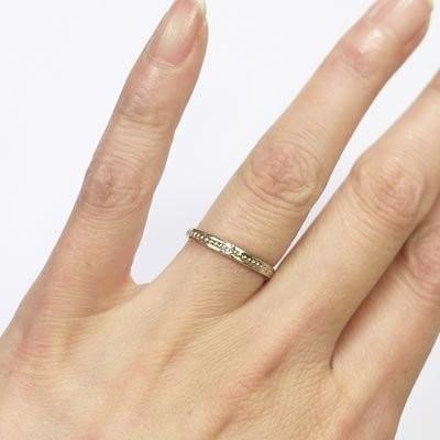 リング プラチナ900 ダイヤ 一粒石 ミル打ち k18ゴールド 18金 指輪 結婚 プレゼント 誕生日 マリッジ 父の日の画像