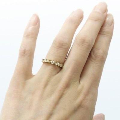 リング 指輪 レディース Wリボン 天然ダイヤモンド 0.30ct k18 18金 誕生日 プレゼント 父の日の画像