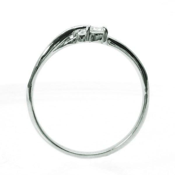 リング 指輪 プラチナ900 一粒石 リボン S字 ダイヤモンド ミディ ファランジ 誕生日 プレゼント バレンタイン |  | 03