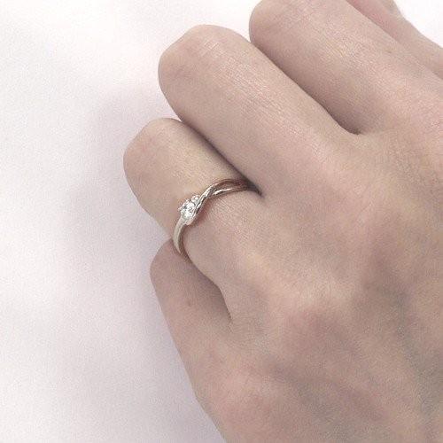 リング 指輪 プラチナ900 一粒石 リボン S字 ダイヤモンド ミディ ファランジ 誕生日 プレゼント バレンタイン |  | 05