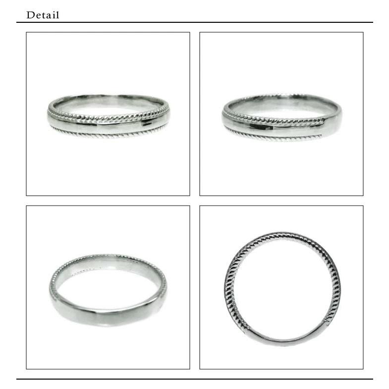 メンズリング k18 18金 18k ダイヤモンド 縄 シンプル 指輪 マリッジ 地金 誕生日 結婚 父の日の画像
