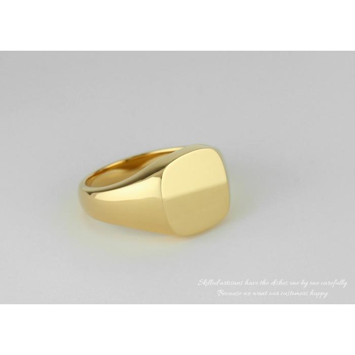 印台リング シルバー メンズ SV925 指輪 地金 オーダー スクエア