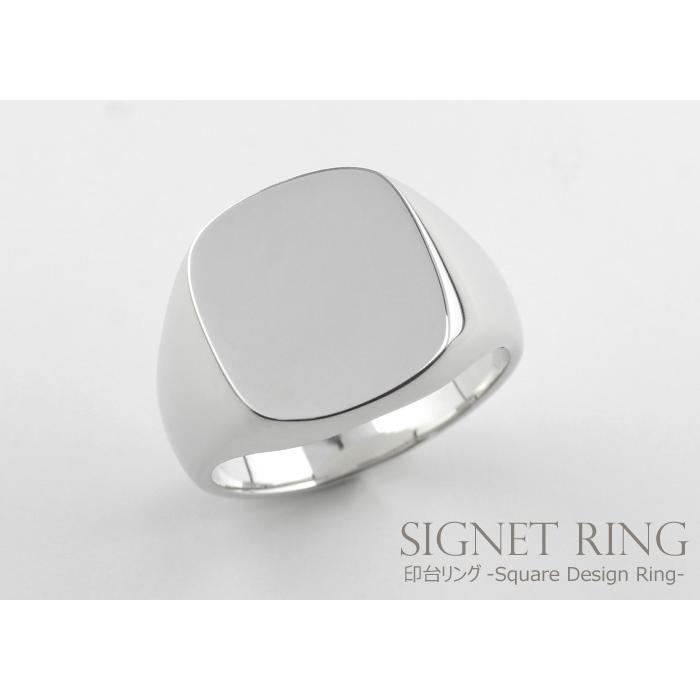 印台リング メンズ シルバー SV925 オーダー 指輪 地金 スクエア シグネット バレンタイン |  | 05