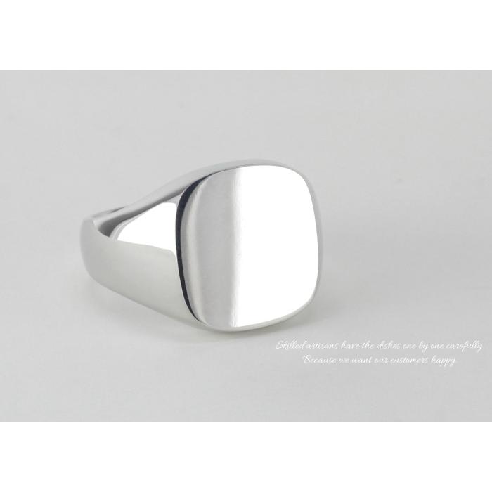 印台リング メンズ シルバー SV925 オーダー 指輪 地金 スクエア シグネット バレンタイン |  | 06