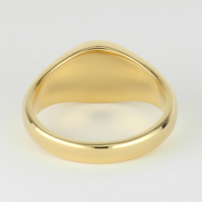 印台リング メンズ k18 18k 18金 指輪 オーダー 地金 ラウンド