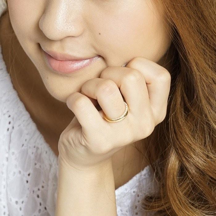 リング レディース エタニティ ダイヤ 側面 ダイヤ 18金 結婚 誕生日 記念日 指輪 ブライダル 父の日の画像