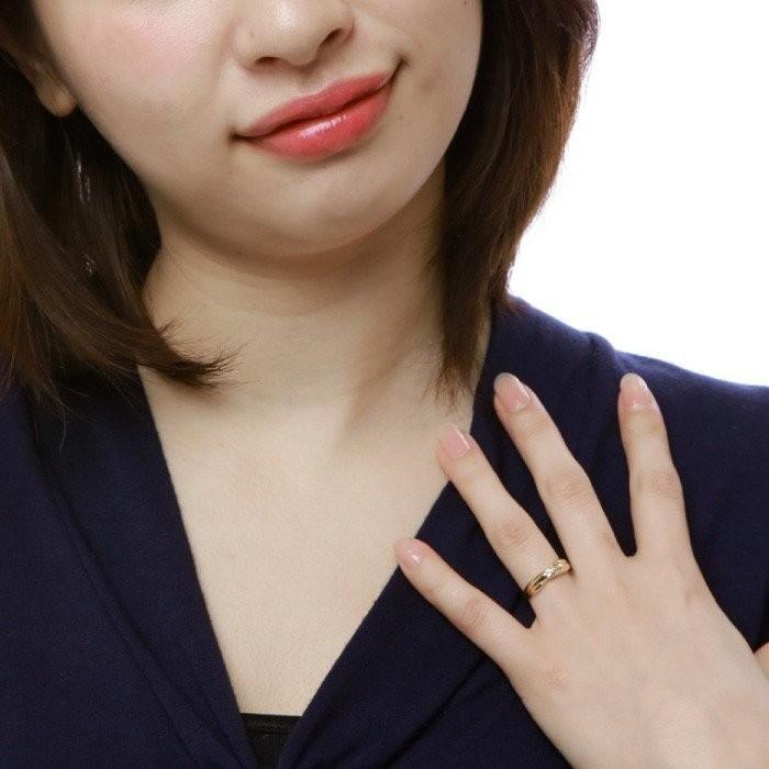 リング レディース ダイヤ k10 10k 10金 一粒 クロス シンプル 結婚 婚約指輪 ダイヤモンド 記念日 結婚記念 父の日の画像