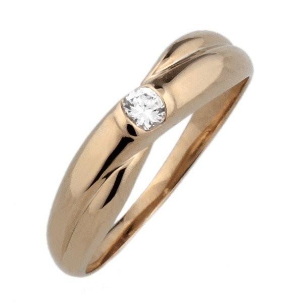 リング レディース ダイヤ k10 10k 10金 一粒 クロス シンプル 結婚 婚約指輪 ダイヤモンド 記念日 結婚記念 父の日の画像