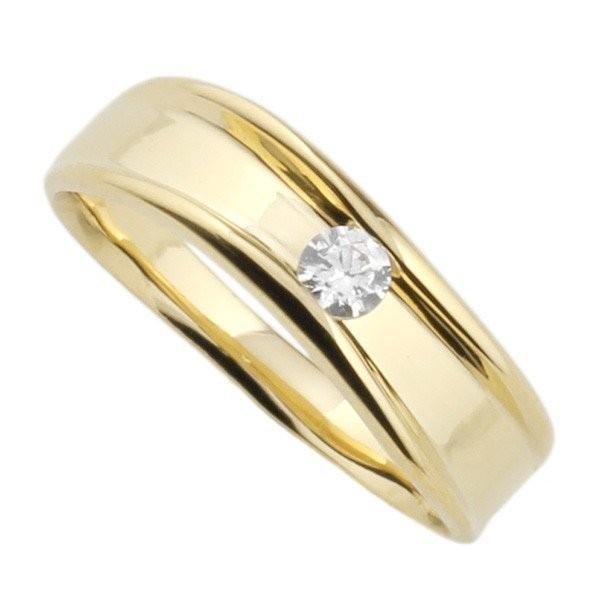 リング 指輪 レディース 一粒 ダイヤモンド レール留め ダイヤ k18 18k 18金 ゴールド 結婚記念 父の日の画像