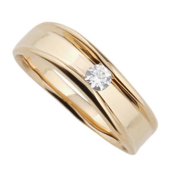リング 指輪 レディース 一粒 ダイヤモンド レール留め ダイヤ k18 18k 18金 ゴールド 結婚記念 父の日の画像