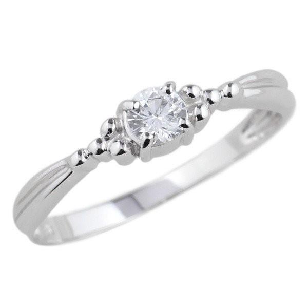 リング レディース 一粒 ダイヤモンド シンプル k18 ゴールド 18金 結婚 婚約指輪 誕生日 プレゼント 父の日の画像