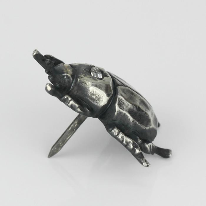 ラペルピン メンズ フンコロガシ スカラベ 昆虫 虫 シルバー SV925