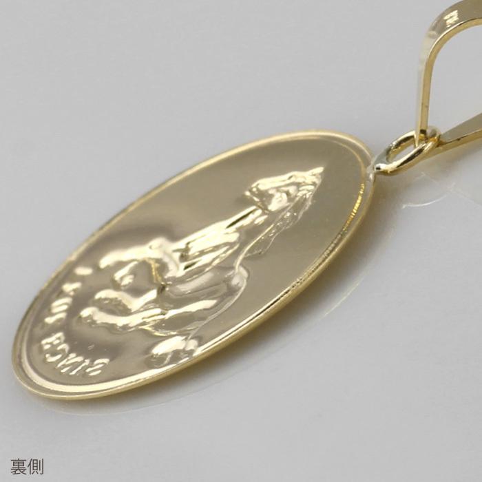 ネックレス コイン k18 レディース ペンダント 馬 ホース プレスコイン 18金 18k 地金 誕生日 プレゼント 父の日の画像