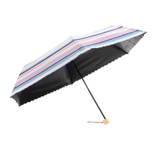 レディースファッション 雨傘 日傘 兼用 ＵＶカット 遮光 紫外線対策 おしゃれ 携帯用 敬老の日 プレゼント ピンク/ブルー 007F-PK/BL エテルナ 雨晴兼用ミニ傘 |  | 01