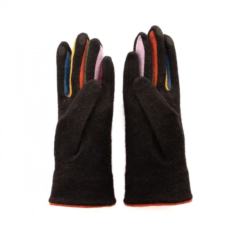 a.v.v（アー・ヴェ・ヴェ）手袋 レディース スマホ対応 ５本指 防寒 暖かい ジャージ 進物 ギフト ファッション おしゃれ ブラウン TH-5715-BR 日本製 冬手袋 | a.v.v | 01