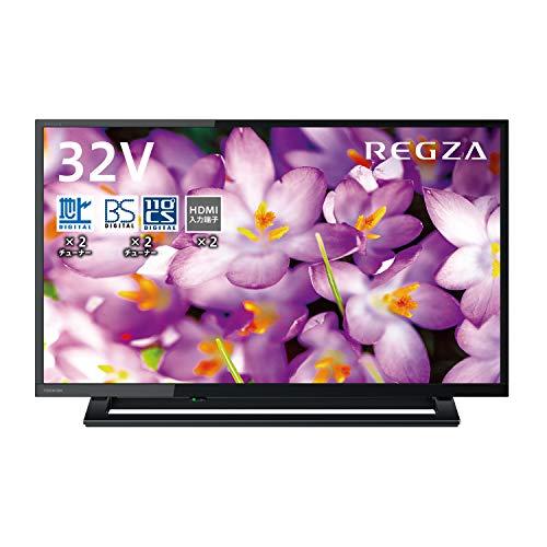 東芝 32V型 液晶テレビ レグザ 32S22 ハイビジョン 外付けHDD ウラ録対応 （2018年モデル） 