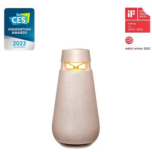 LG ポータブルスピーカー XBOOM 360 XO3 空間全体に広がる360サウンド 空間を彩る光の演出
