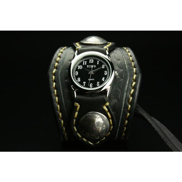 D-STORE 腕時計 自動巻き レザーベルト ムーンフェイズ ゴールド