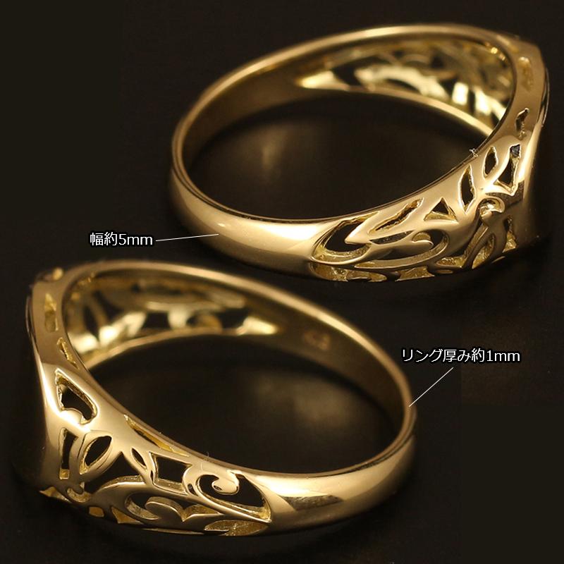 18金 リング k18 指輪 ゴールド 3連リング調 3本ウエーブ ライン