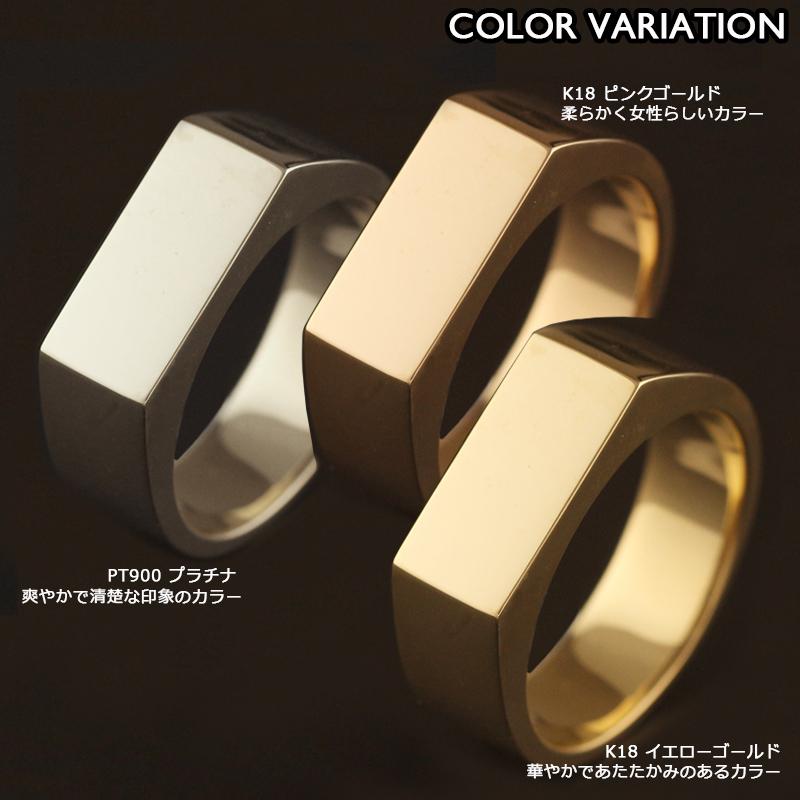 美品！ フルオーダー！手彫り K18 リング 印台 シグネット 18金 リング レディース メンズ 指輪 K18 印台 18K ゴールド 金無垢 地