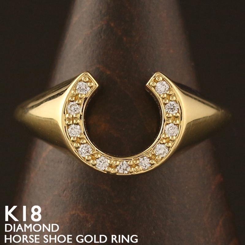 22k ＋AAAダイヤ　ホースシューリング 16号相当 楽天市場】ホースシューリング 馬蹄リング 18KGP ゴールド シルバー CZ