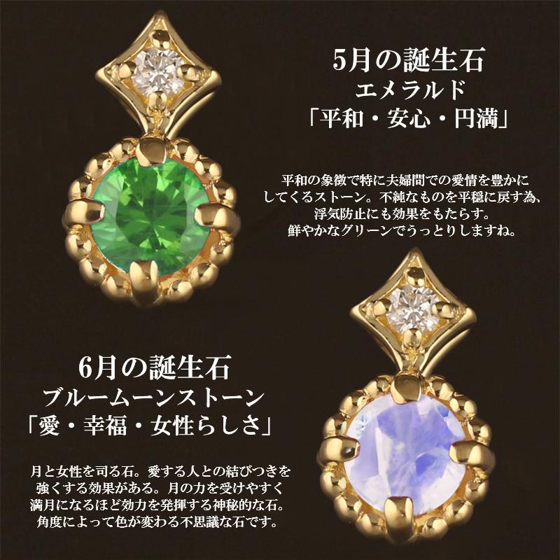 18金 ペンダントトップ K18 一粒石 ミルウチ ミルグレイン 誕生石