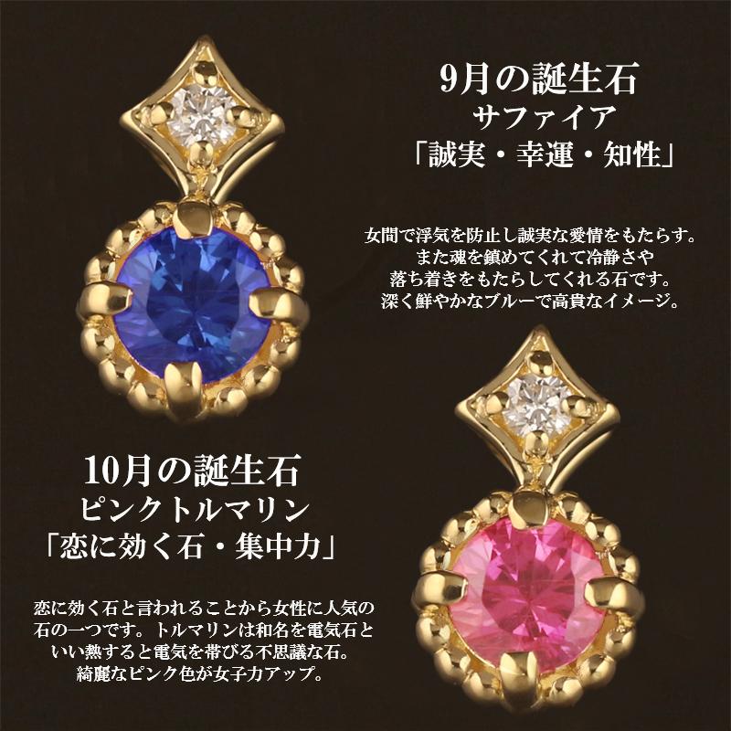 18金 ペンダントトップ K18 一粒石 ミルウチ ミルグレイン 誕生石