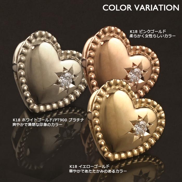 K18ホワイトゴールド・ハートチャームネックレス！！