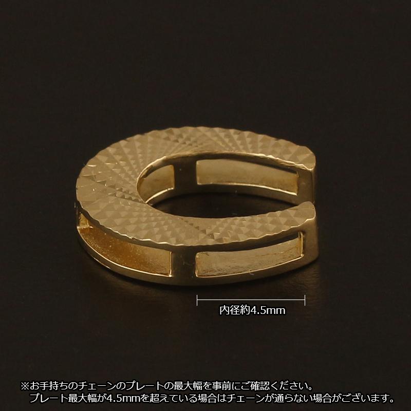 18金 ペンダントトップ K18 チャーム ヘッドのみ ネックレストップ レディース メンズ 馬蹄 ホースシュー イエローゴールド 地金 ミラーカットの画像
