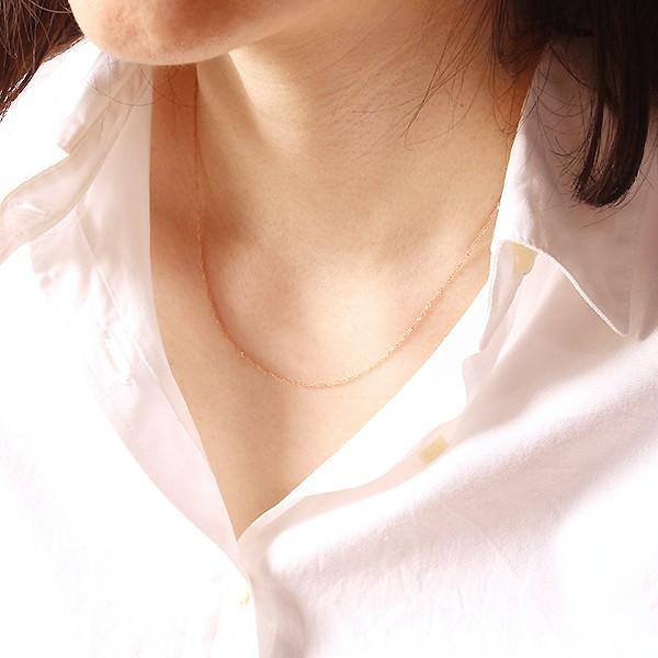 18金ネックレス チェーン レディース K18 ゴールド スクリューチェーン