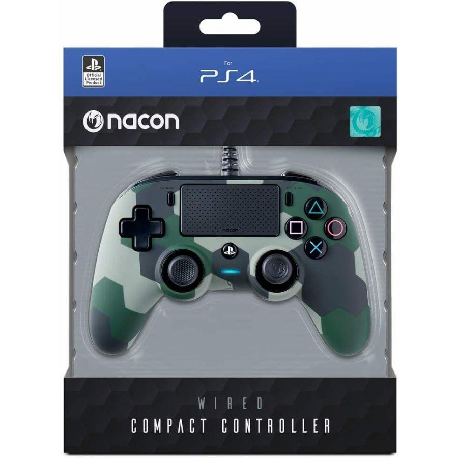 新品】NACON ナコン PS4 コントローラー グリーン カモ 有線 
