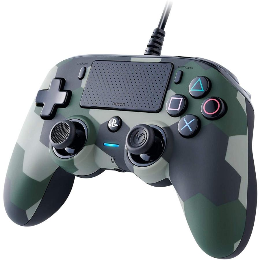 新品】NACON ナコン PS4 コントローラー グリーン カモ 有線 