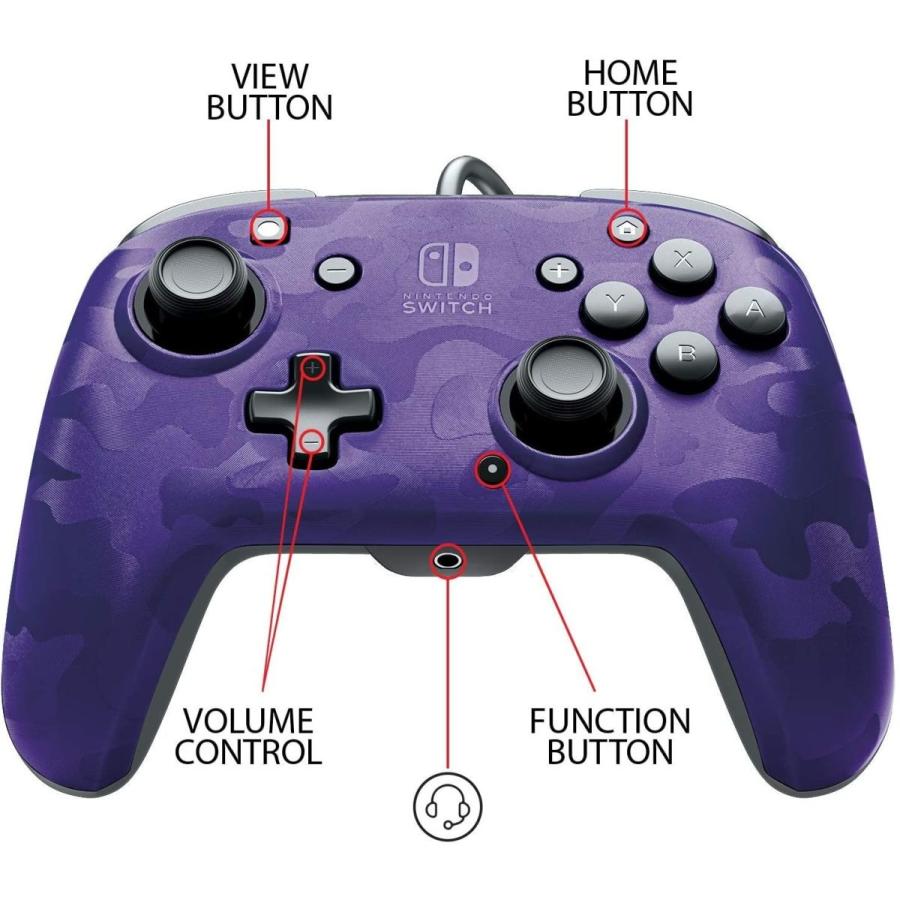 Nintendo Switch ニンテンドースイッチ コントローラー 背面ボタン付 カモ パープル 紫 オーディオジャック搭載 Pdpコントローラー 海外限定品 Cr 海外ゲーム専門店 Eternal Game 通販 Yahoo ショッピング