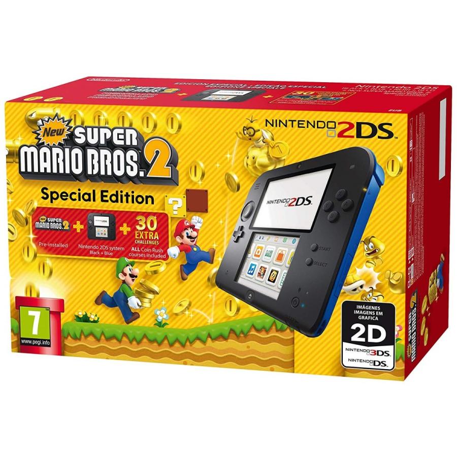 ニンテンドー 2DS ブラック・ブルー 海外 欧州版 New スーパー ニンテンドー 2DS ブラック・ブルー 海外 欧州版 New スーパー