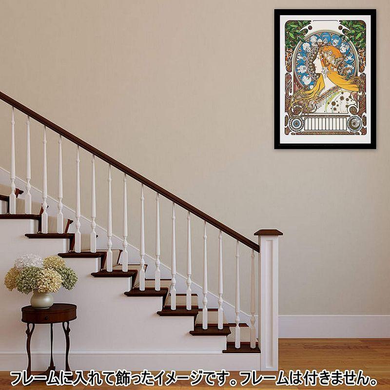 ポスター アルフォンス ミュシャ 黄道十二宮 サイズ日本製 インテリア 壁紙用 絵画 アート 壁紙ポスター 返品交換不可