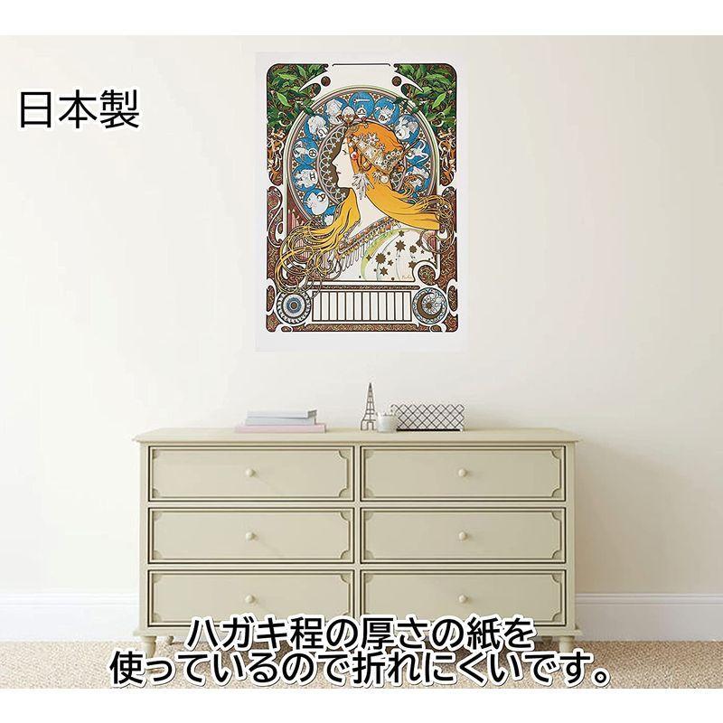 ポスター アルフォンス ミュシャ 黄道十二宮 サイズ日本製 インテリア 壁紙用 絵画 アート 壁紙ポスター 返品交換不可