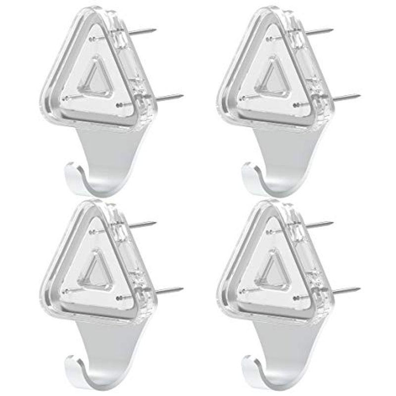 Homion4個セット 石膏ボード ベニヤ 木用フック スリーピンフック 垂直耐荷重10kg キッチン オフィス 浴室 お風呂 壁掛け 石膏 注目の福袋をピックアップ