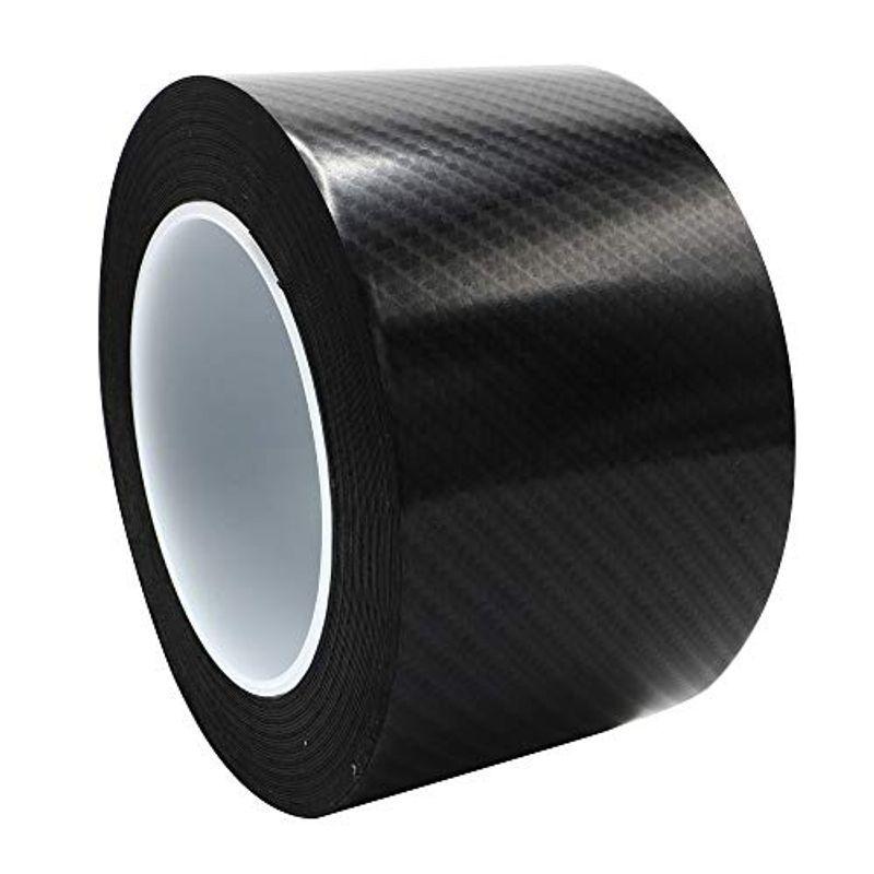 879円 代引不可 Fulfillingtime カーボンファイバー フィルム 車用ドアフィルム 傷 汚れ 防止 ボディ 保護 テープ 7cm 10m ブラッ