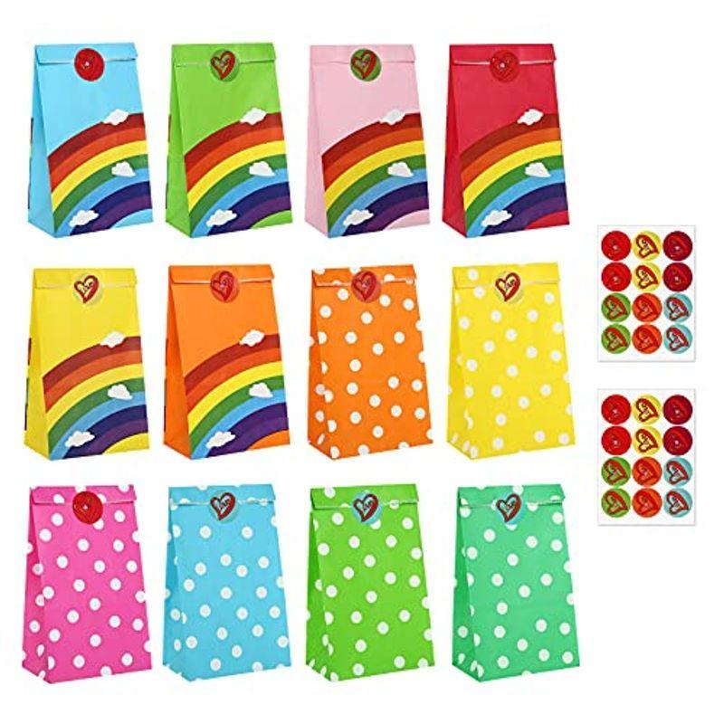 オンラインショップ Lihao 紙袋 おしゃれ かわいい 袋 チョコ お菓子 小分け 入園祝い 誕生日 小 袋 ラッピング 24枚セット プレゼント 角底袋 色紙 Www Disnakertrans Jatimprov Go Id