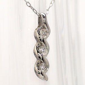 レディース ジュエリー アクセサリー ネックレス ペンダント ダイヤモンド ダイヤ 0.1ct プラチナ900 pt900の画像