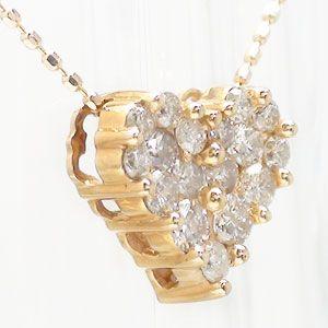 ダイヤ 0.5ct ネックレス ペンダント ｋ18ピンクゴールド レディース ジュエリー アクセサリーの画像