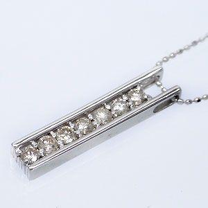 ダイヤ 0.5ctネックレス ペンダント k18ホワイトゴールド レディース ジュエリー アクセサリーの画像
