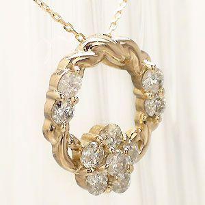 ｋ18ピンクゴールド ダイヤモンド 0.15ct ペンダント ダイヤモンドネックレス レディース ジュエリー アクセサリーの画像