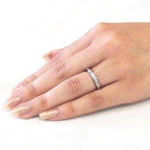 指輪 ハーフエタニティリング ダイヤモンド リング 0.7ct プラチナ900 pt900 レディース ジュエリー アクセサリーの画像