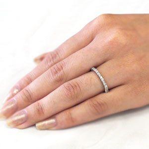 指輪 ハーフエタニティリング ダイヤモンド リング ダイヤ 0.5ct プラチナ900 pt900 レディース ジュエリー アクセサリーの画像