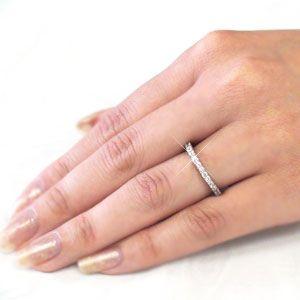 指輪 ハーフエタニティリング ダイヤモンド リング 0.7ct プラチナ900 pt900 レディース ジュエリー アクセサリーの画像