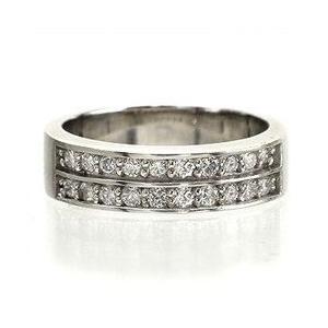 指輪 幅広 エタニティリング リング プラチナ900 pt900 ダイヤモンド 0.3ct レディース ジュエリー アクセサリーの画像